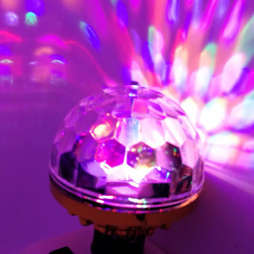 Party stage light, colorful little magic ball, LED home KTV atmosphere light, mini rotating effect bar DJ light
