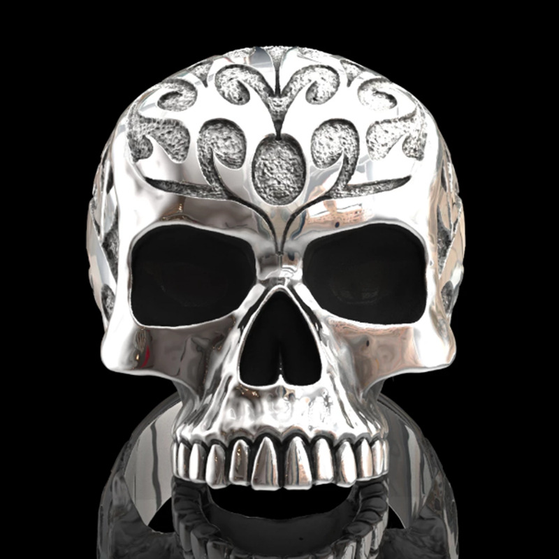 Gothic Skull Alloy Men's Rings display picture 2