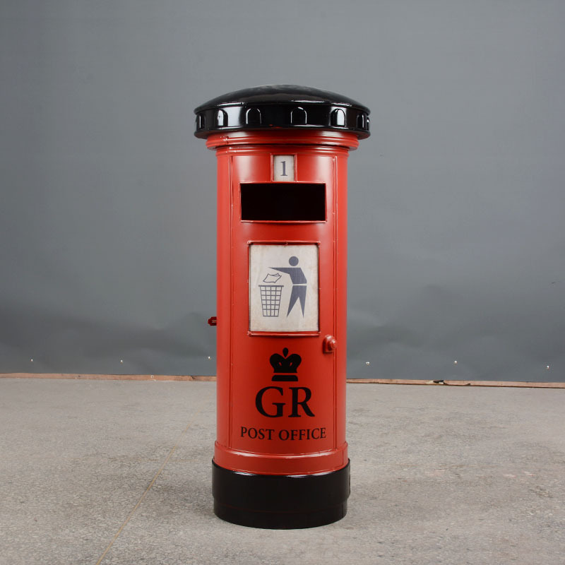British Post Office Mailbox Extra Large Model Mailbox Photography Props Bar Cafe Vintage Decoration Ornaments