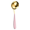 Net Red 304 Stainless Steel Spoon Turbolic Auspicious Gold Plug -in Hot Pot Public Spoon Portrait Family Turtling Meal Cooking Sheet Kitchenware