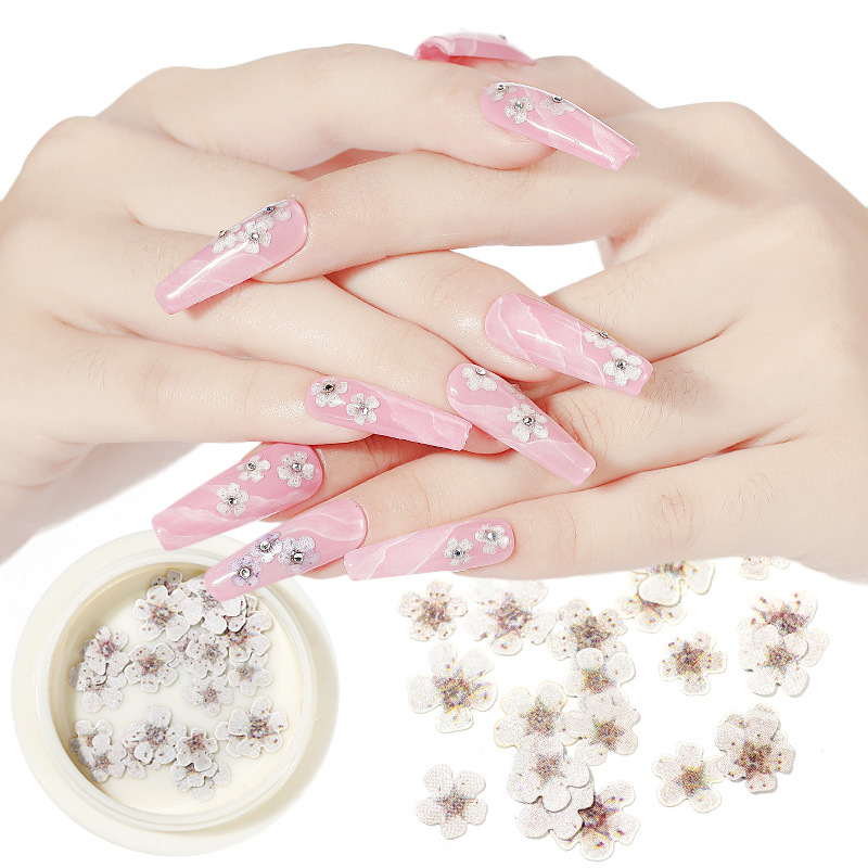Joyas de manicura de la princesa inswind coloridas flores y hojas pájaros mariposas primavera serie de pulpa de madera parche de manicura