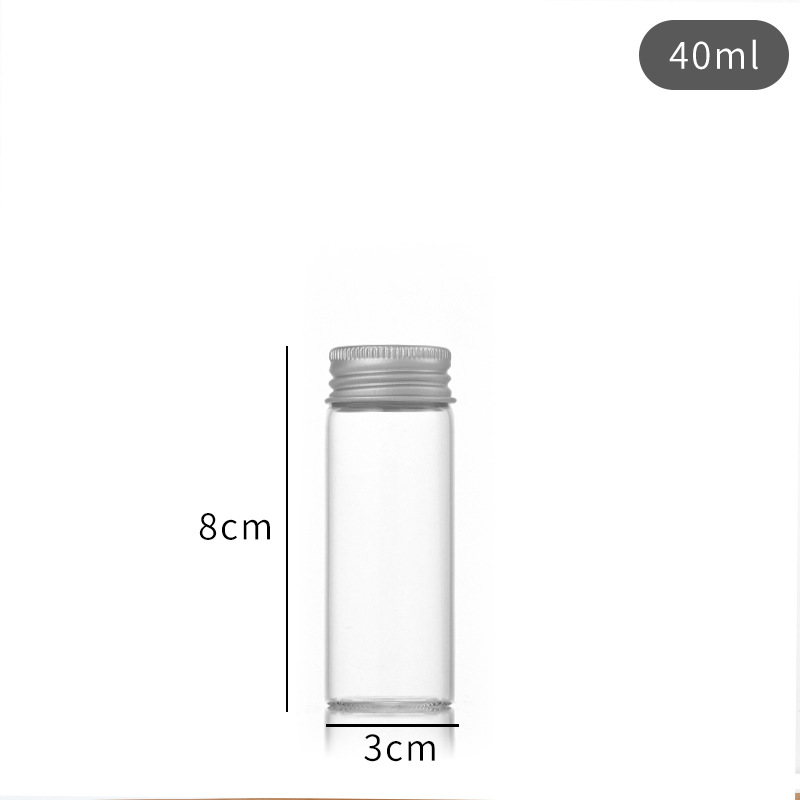 Tubo recto de tracción engrosada botella de vidrio transparente logotipo imprimible 10ml 50ml subbotella 110ml de reactivo