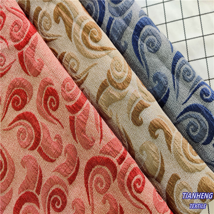 新品四面弹套色泡泡螺旋提花时尚衬衫连衣裙服饰DIY手作面料批发