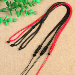 Best-selling creative new black bead tube necklace cord pendant charm accessory long chain necklace cord wholesale