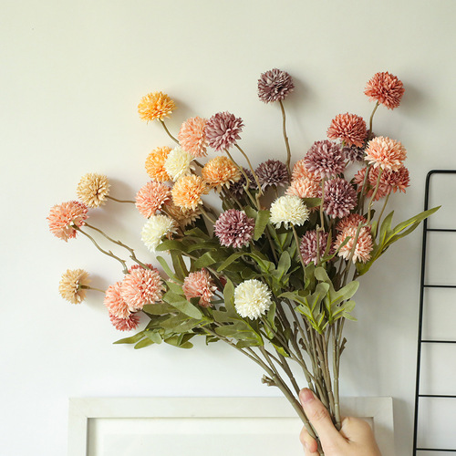 Fake flower manufacturer INS Fengmandandandelion simulated flowers and green plants wholesale wedding decorations cross-border MW66783