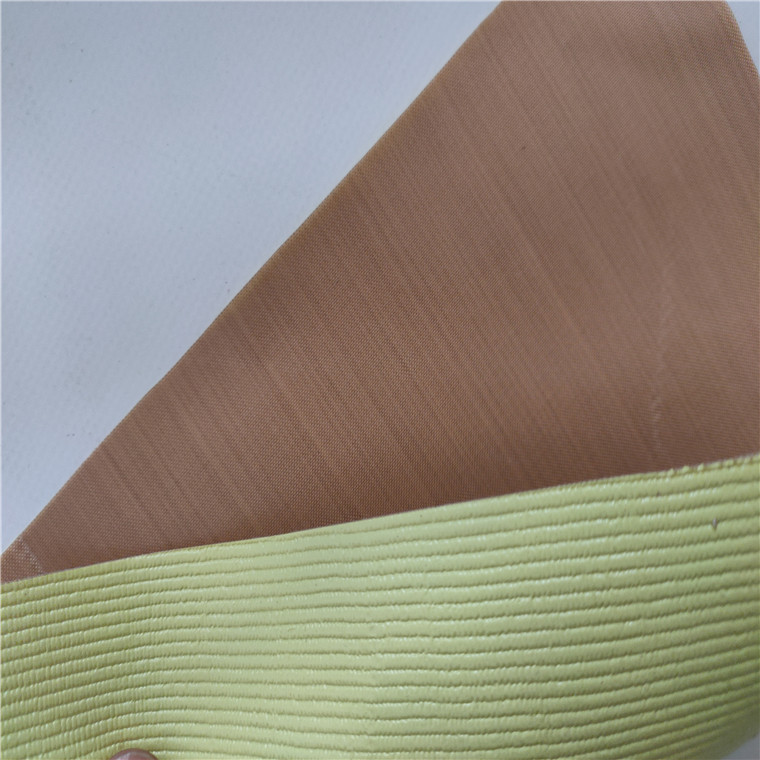 厂家直销 反面带胶特氟龙布 有离型纸 黄色阻燃防火 耐高温防粘布