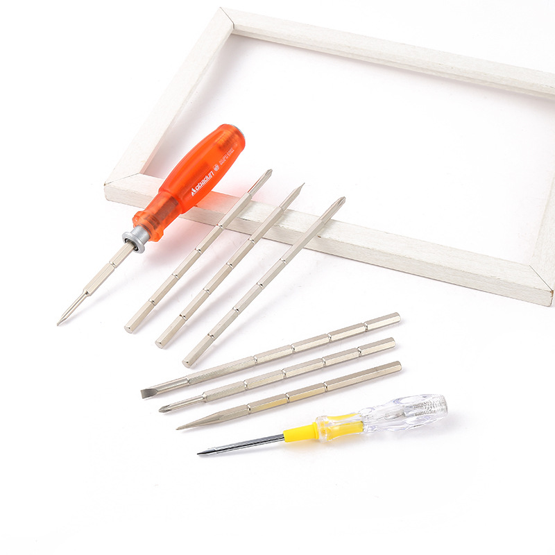 Destornillador triángulo especial en forma de destornillador traje combinación de herramientas de hardware desmontaje doméstico destornillador 0841 cubierta de la caja dura