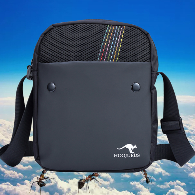 Manufactor Direct selling new pattern kangaroo man The single shoulder bag leisure time motion nylon printing zipper The single shoulder bag