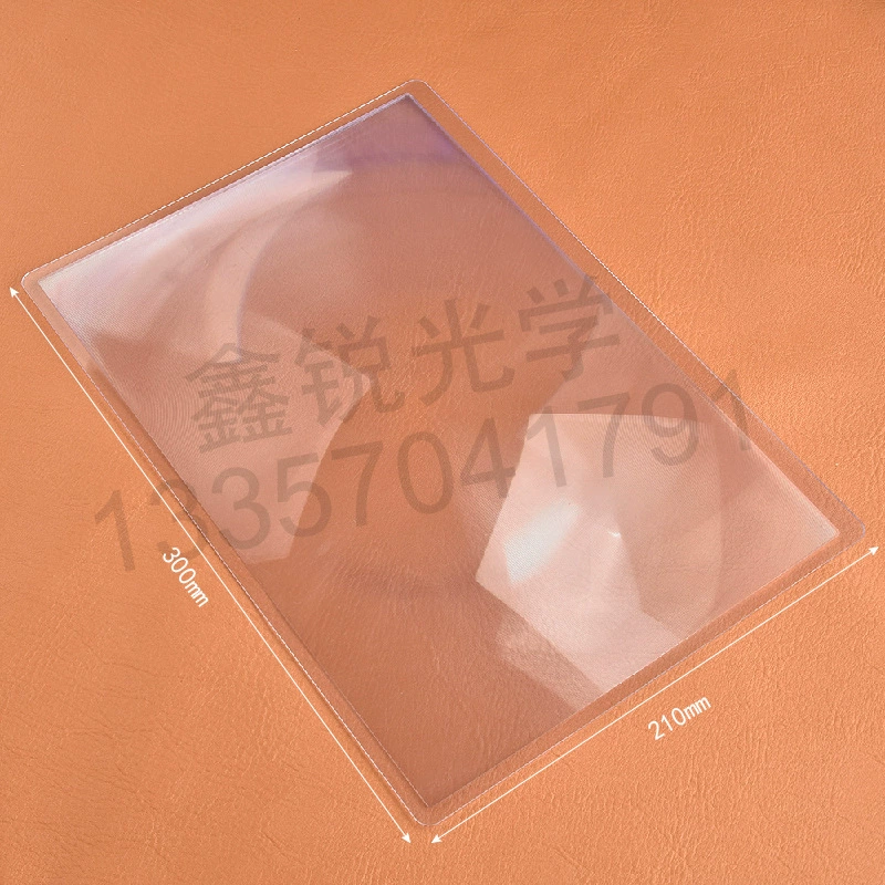 Оптовая Продажа с фабрики A4 бумажное увеличительное стекло Finner карта увеличительное стекло ПВХ визитная карточка увеличительное стекло 300 мм x 210 мм
