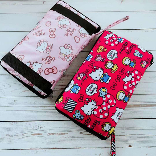 Portable portable folding luggage bag waterproof t Rilakkuma Snoopy cartoon large capacity travel storage bag