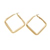 Metal golden earrings, European style, internet celebrity