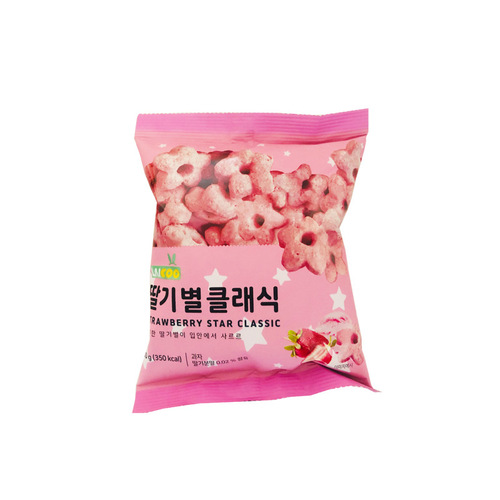 Korean imported snack CU convenience store Um Raek Gochujang Star-shaped Strawberry Chocolate Donut Puff 60g