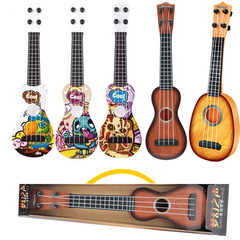 Children's small guitar toy 38CM playable simulation ukulele mini various guitar carrying case wholesale