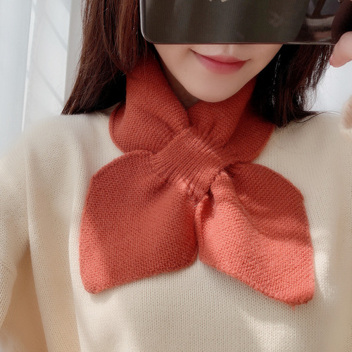 Fake collar Detachable Blouse Dickey Collar False Collar Scarf women versatile cute small neck warm knitted wool neck cover