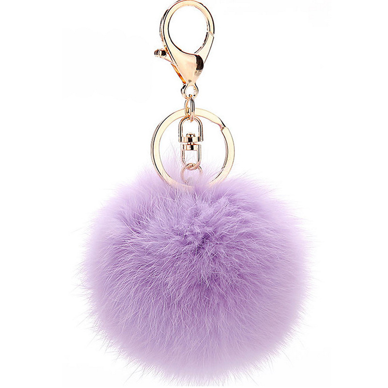 Alloy Material Korean Style Hairball Alloy Women's Bag Pendant Keychain