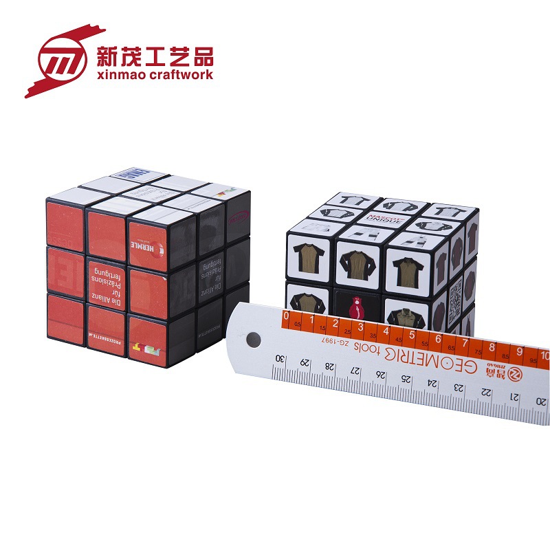 Manufactor customized Promotion wholesale 5.5CM Third-order cube diy intelligence Toys advertisement originality printing logo