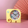 Creative little alarm clock students use children's bedside small mushroom alarm clock personality lazy bedroom watch clock ornaments