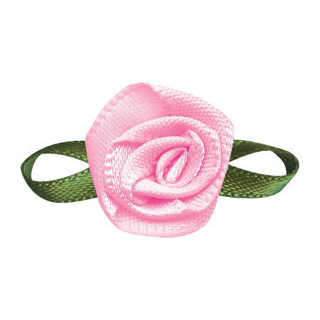 Yao Ming cinta ropa textil accesorios decorativos caja de regalo cinta decorativa rosa hecha a mano con hojas cinta flor