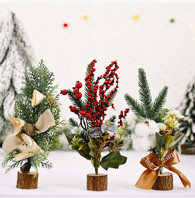 Christmas Mini Christmas Tree Creative New Desktop Decoration Tree Christmas Tree Dress Up display picture 5