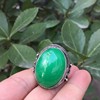 Emerald ring, copper quartz fashionable stone inlay suitable for men and women, wholesale, city style