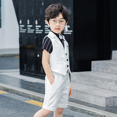 Boys' Kids' Suit Set, 2024 Spring/Summer New Style—Perfect for Little Friends, Prince-Like Formal Wear, Piano Performance Outfits—Drop Shipping Available