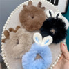 C110-1 autumn and winter new plush rabbit ears hair circles cute rabbit hair Christmas little deer rubber band rabbit ears hair accessories