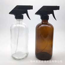 茶色喷雾消毒水玻璃瓶84酒精Disinfectant spray bottle批发glass
