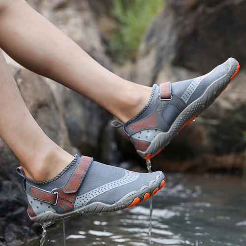 New Outdoor Five-Finger Shoes for River Wading, Sand, Diving, Quick-Drying Swimming, Anti-Slip Water Shoes for Hiking and Sports, Men