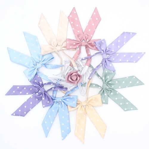 Manufacturer small polka dot bow tie Korean style college style girl long handle bow tie sailor uniform JK uniform accessories