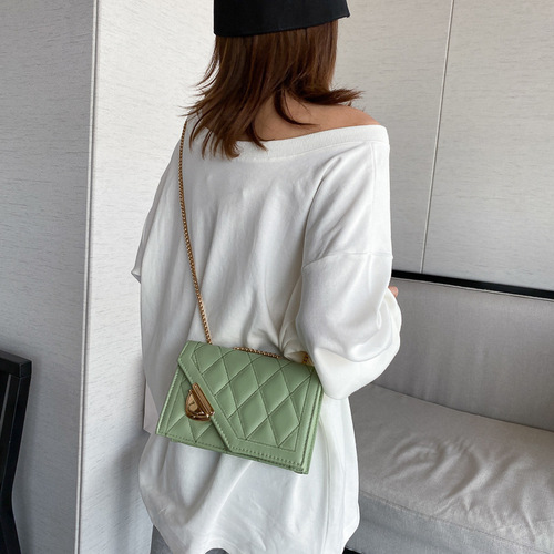 Wholesale summer small bags 2020 new trendy fashion rhombus chain bag crossbody bag women's versatile popular small square bag