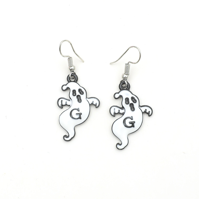 Fashion Trend Simple Halloween Cute And Funny Ghost Dripping Earrings display picture 4