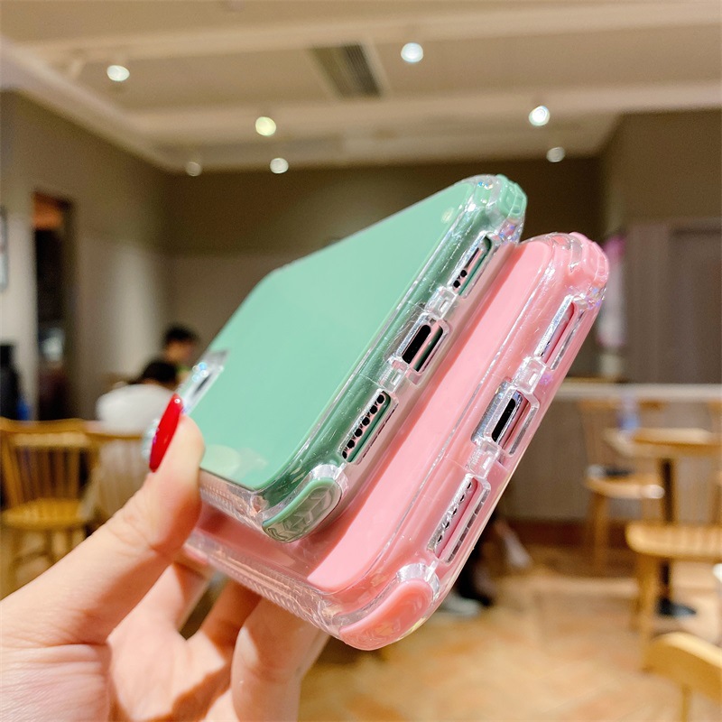 Simple Candy Color Transparent Protective Cover Wholesale Nihaojewelry display picture 4