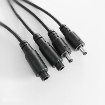 Manufacturers supply environmental protection UL2464 22AWG black 3.5*1.35 With buckle anti pull feature Male and female DC Line