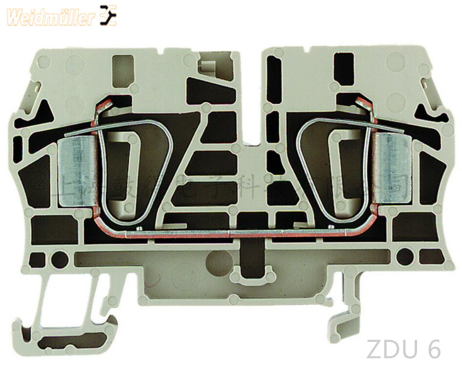 ZDU 6魏德米勒weidmuller直通型接线端子订货号1608620000