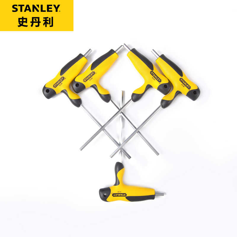 STANLEY新款史丹利公制T型带手柄平头内六角扳手2mm94-343-23