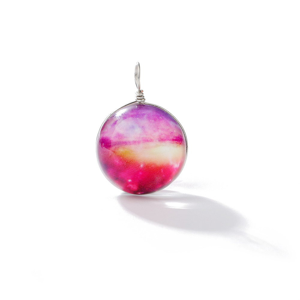 1 Piece Diameter 10mm Glass Starry Sky Pendant display picture 13