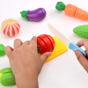 Children's family fruit toy for cutting, kitchen, set