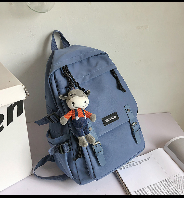 Retro Korean Simple Large Capacity Schoolbag display picture 14