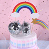 Spot mirror ball INS net red birthday cake decorative luminous laser ball Disco Christmas window decoration