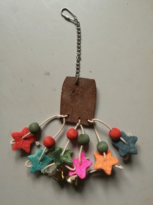 牛皮 丝瓜络鹦鹉玩具 鸟玩具|ms