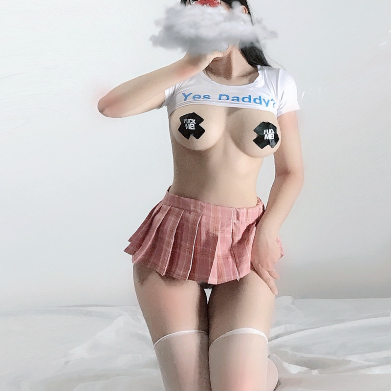 情趣内衣女性感激情露脐可爱平胸学生制服诱惑格子短裙一件代发|ms