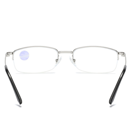 防蓝光老花镜新款男女士金属半框吊丝眼镜高清树脂镀膜老视老光镜