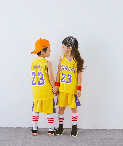 Lakers No. 23 round neck yellow