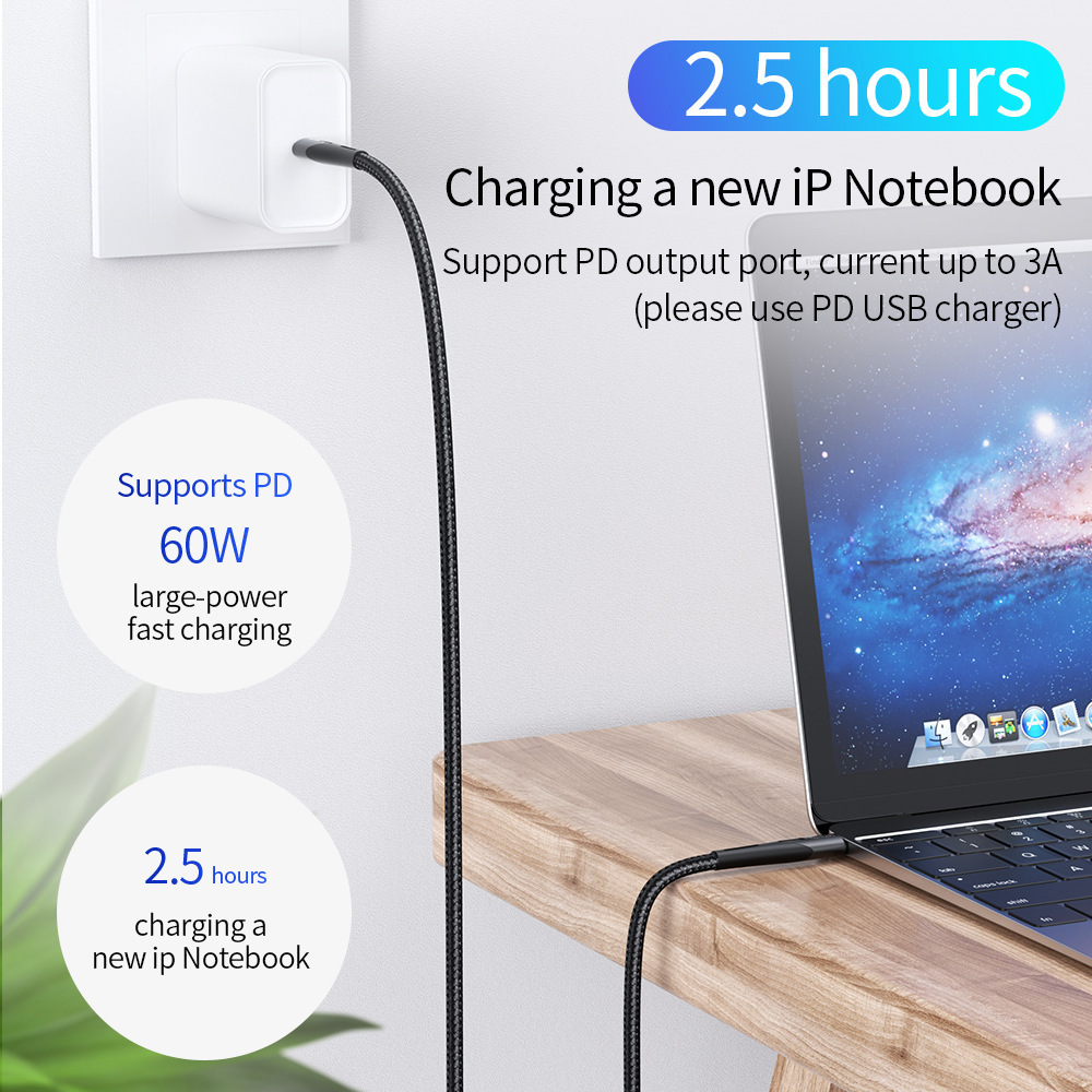 Twitch Pen Card Fule is suitable for Huawei PD fast 60W flash Type-C data cable, mobile phone charging cable_voghion.com