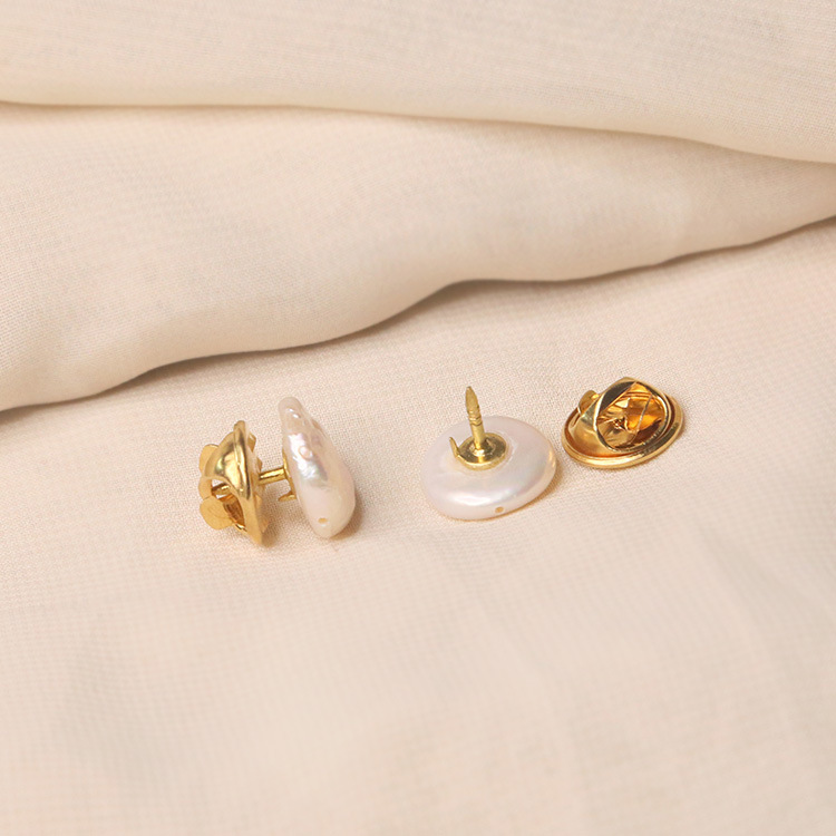 Spilla di sicurezza con perla barocca per donna spilla decorativa_voghion.com