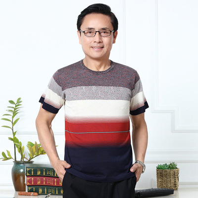 summer Trend POLO T-shirts Middle and old age men's wear Borneol POLO Dad installed wholesale