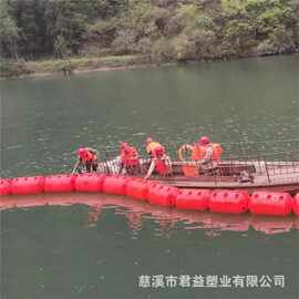 取水泵房拦垃圾浮桶 库区闸口拦渣浮体图片 君益定制