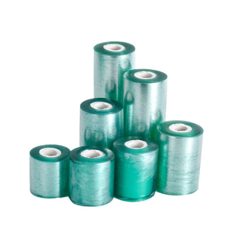 En stock Película de bobinado de PVC Pequeño rollo embalaje elástico embalaje película de plástico injerto autoadhesivo protector transparente película de alambre