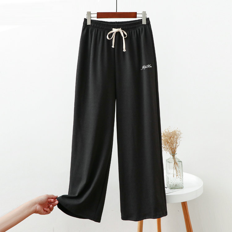 Corazón cálido homewear pantalones ropa de abrigo casual bloomers Otoño e Invierno suelto todo a juego de terciopelo casa tobillo-atado cálido perezoso pantalones de pijama