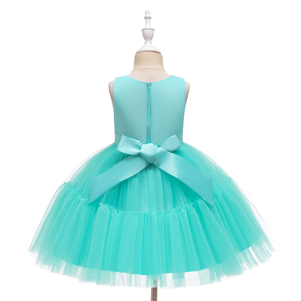 green emerald velvet dress Little Girls Royal Blue flower girl dress Princess Beaded Kids Pageant